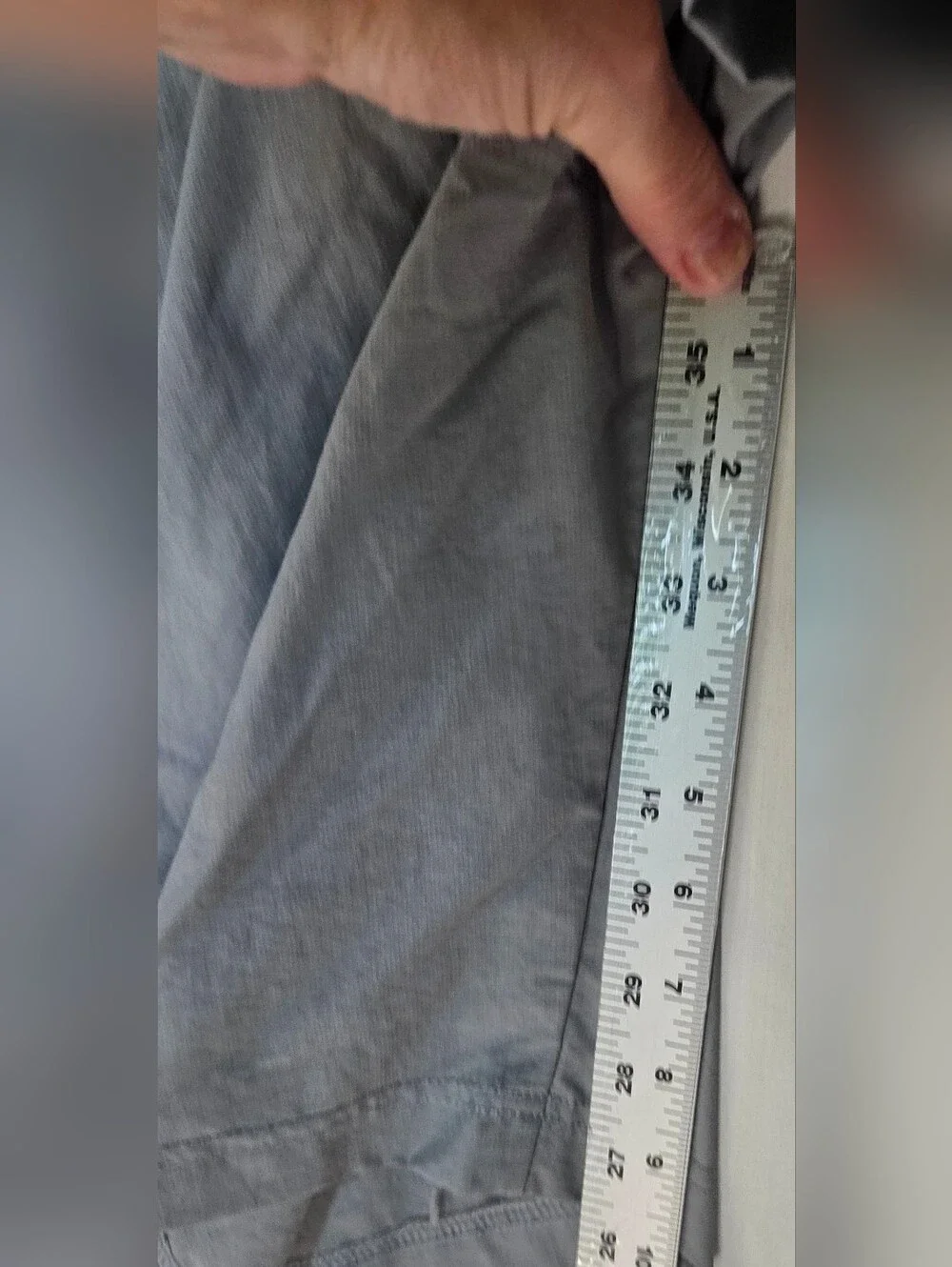 The North Face Men's Gray Elastic Drawstring Waist Shorts Nylon Sz  M Quick-dry